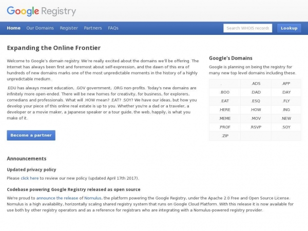 registry.google